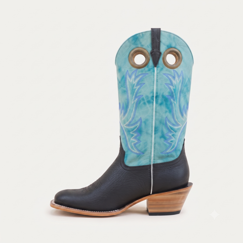 Bota Rodeo Negro Azulado
