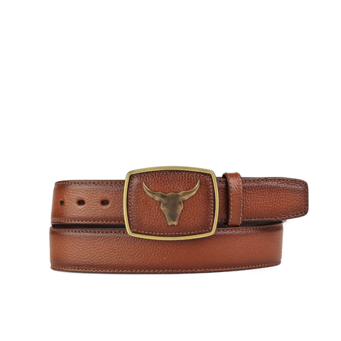 Cinto Miel Mr Rodeo Hebilla Oro