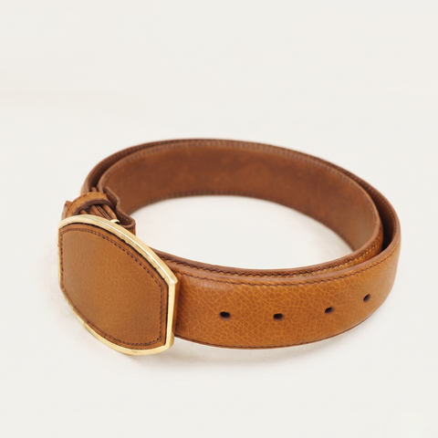 Cinto Miel Mr Rodeo Hebilla Oro