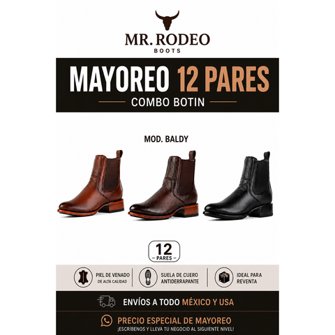mayoreo 12 pares combo botin