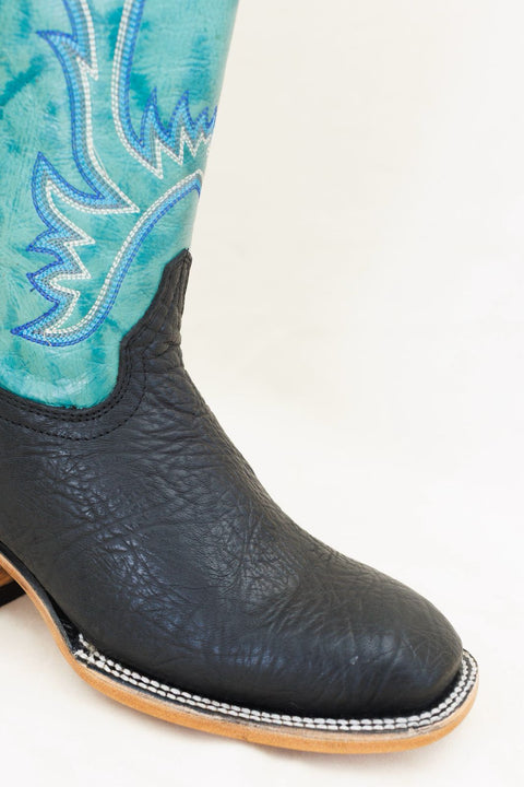 Bota Rodeo Negro Azulado